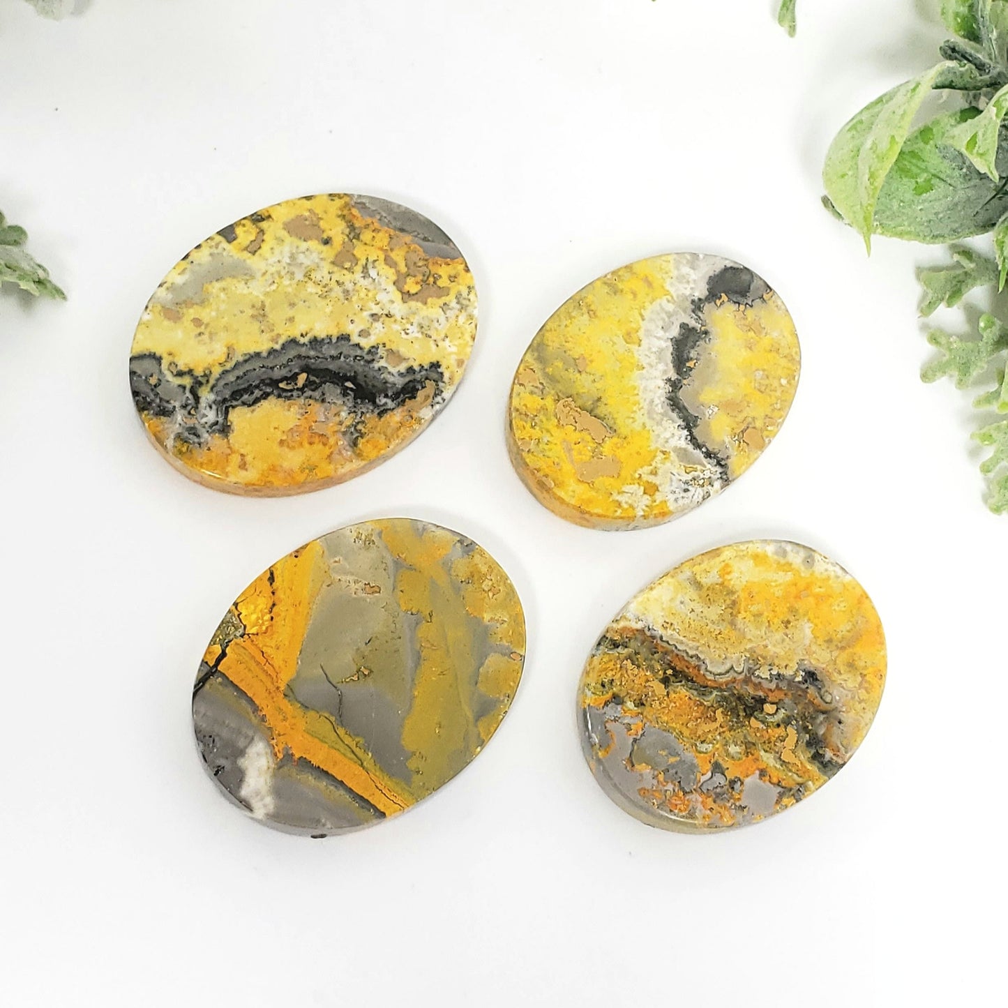 Bumble Bee Jasper Oval Pocket Stone