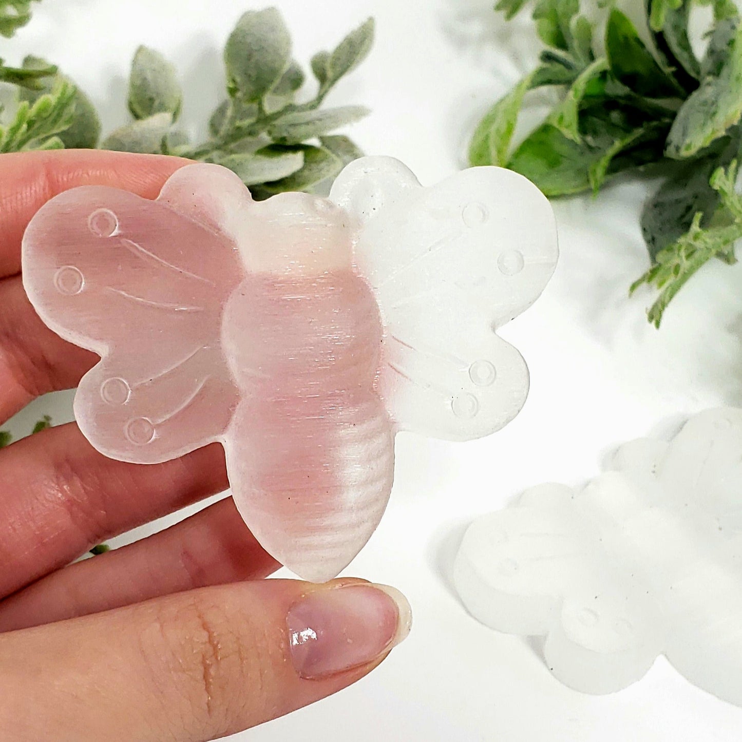 Selenite Bumble Bee: Healing White Light and Energy Clearing Crystal Gift