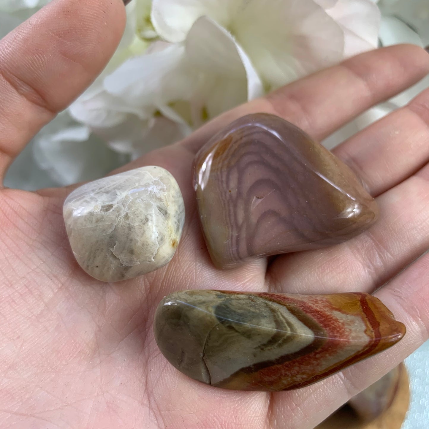 Polychrome Jasper Tumbled Stone - Crystal Happenings