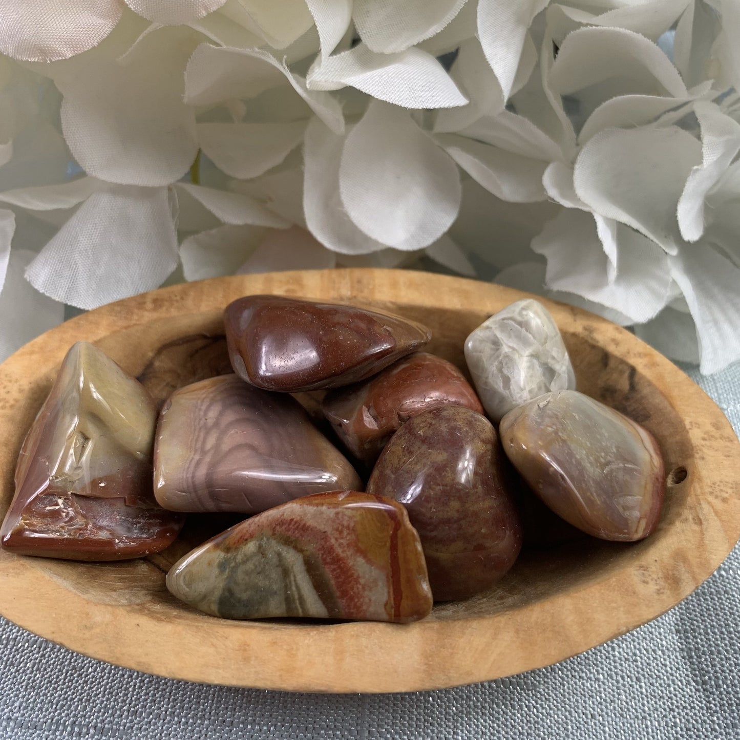 Polychrome Jasper Tumbled Stone - Crystal Happenings