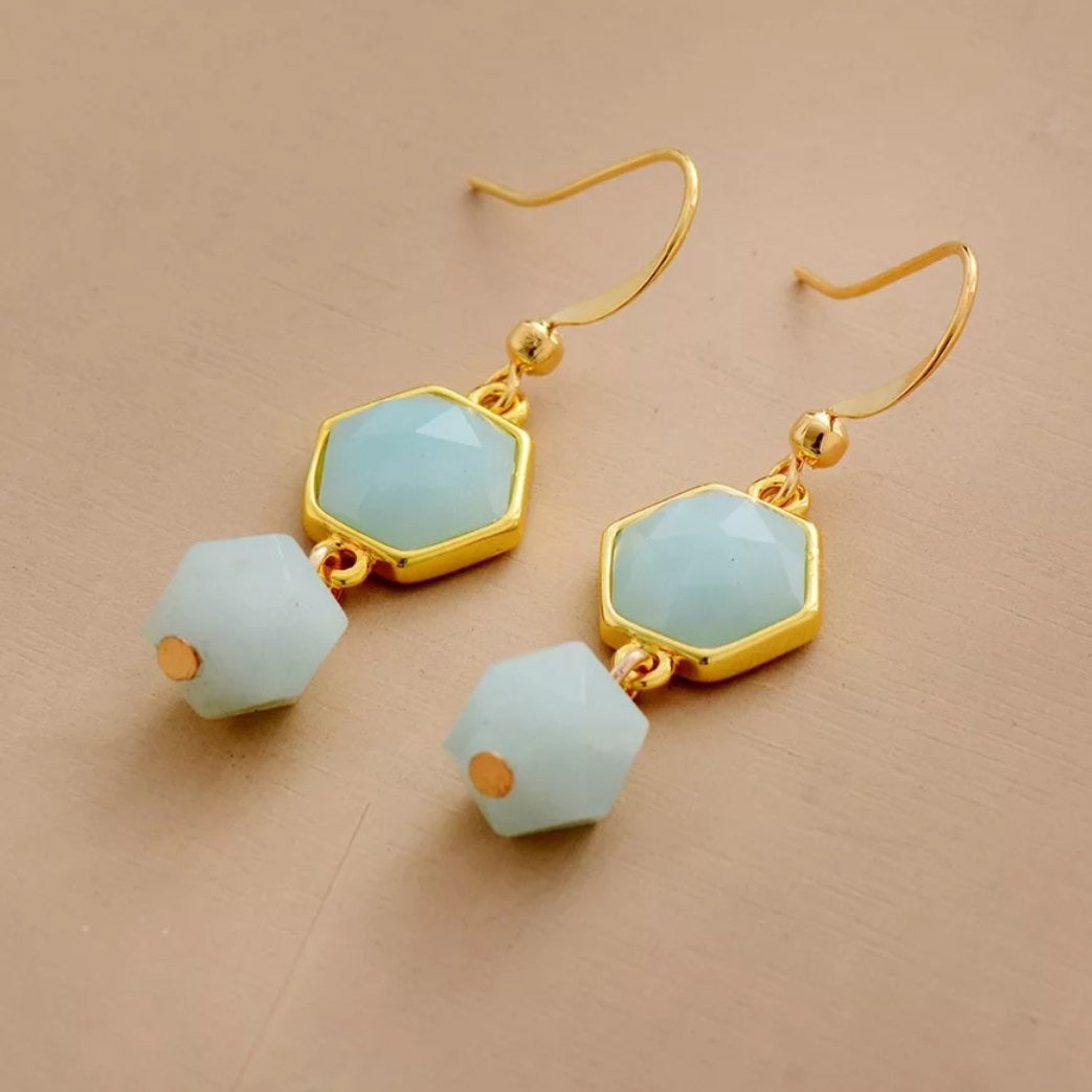 Amazonite Earrings – Healing Jewelry for Calm, Confidence & Communication
