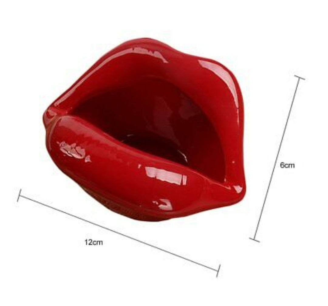 Sexy Lips Ceramic Bowl - Choose your lipstick! - Crystal Happenings