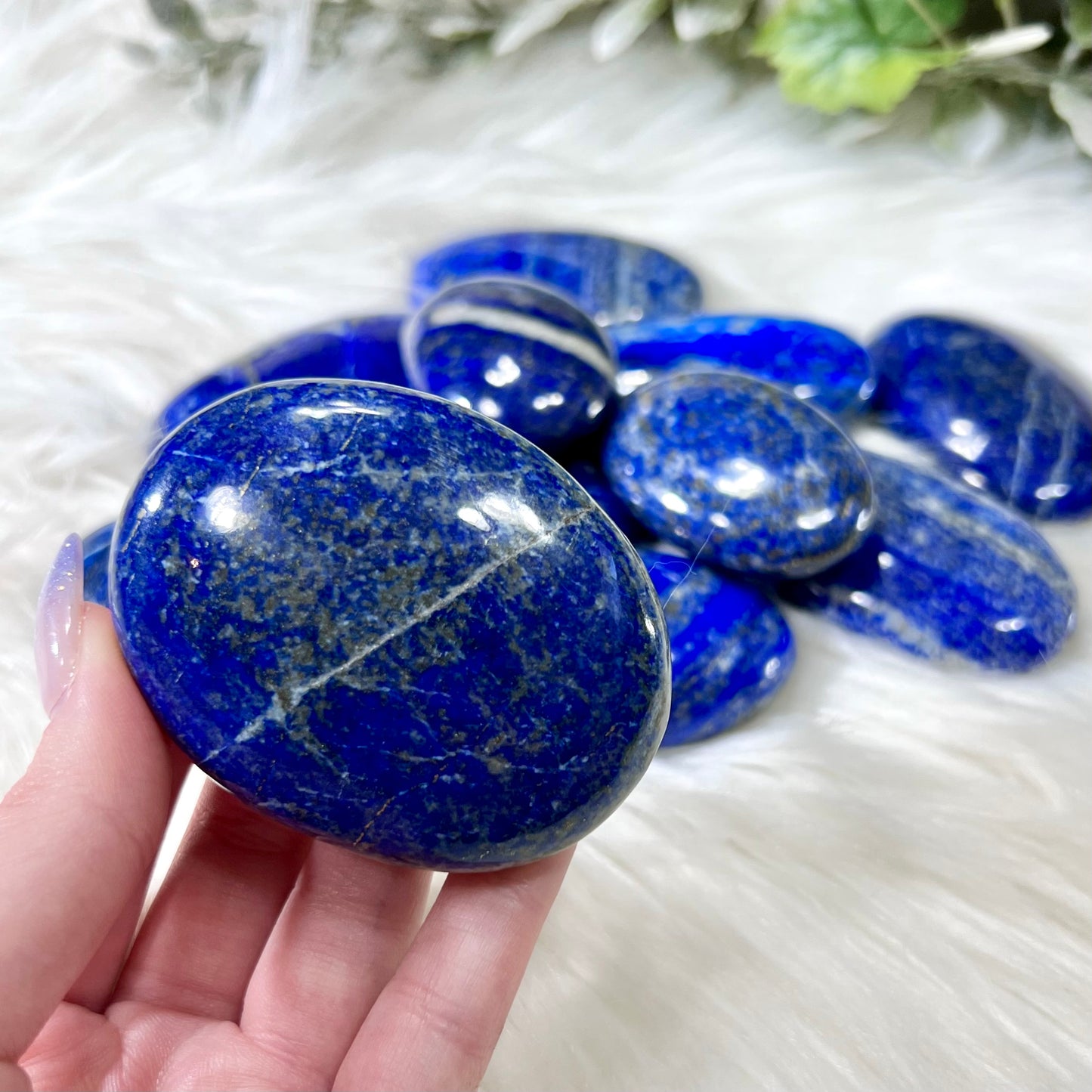 Lapis Lazuli Palm Stone - Crystal Happenings