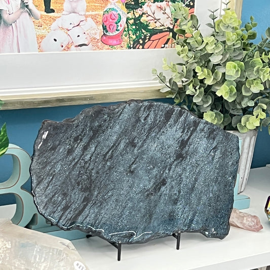 XL Specular Hematite Slab – For Grounding, Strength, and Reflective Energy