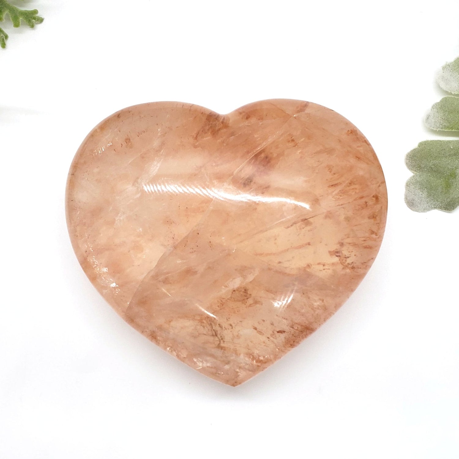 *Hematoid Quartz Large Heart - 118mm - Crystal Happenings