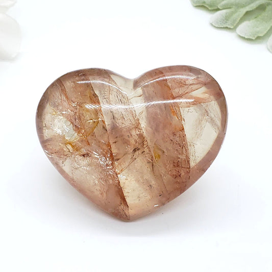 Fire Quartz Heart - Crystal Happenings