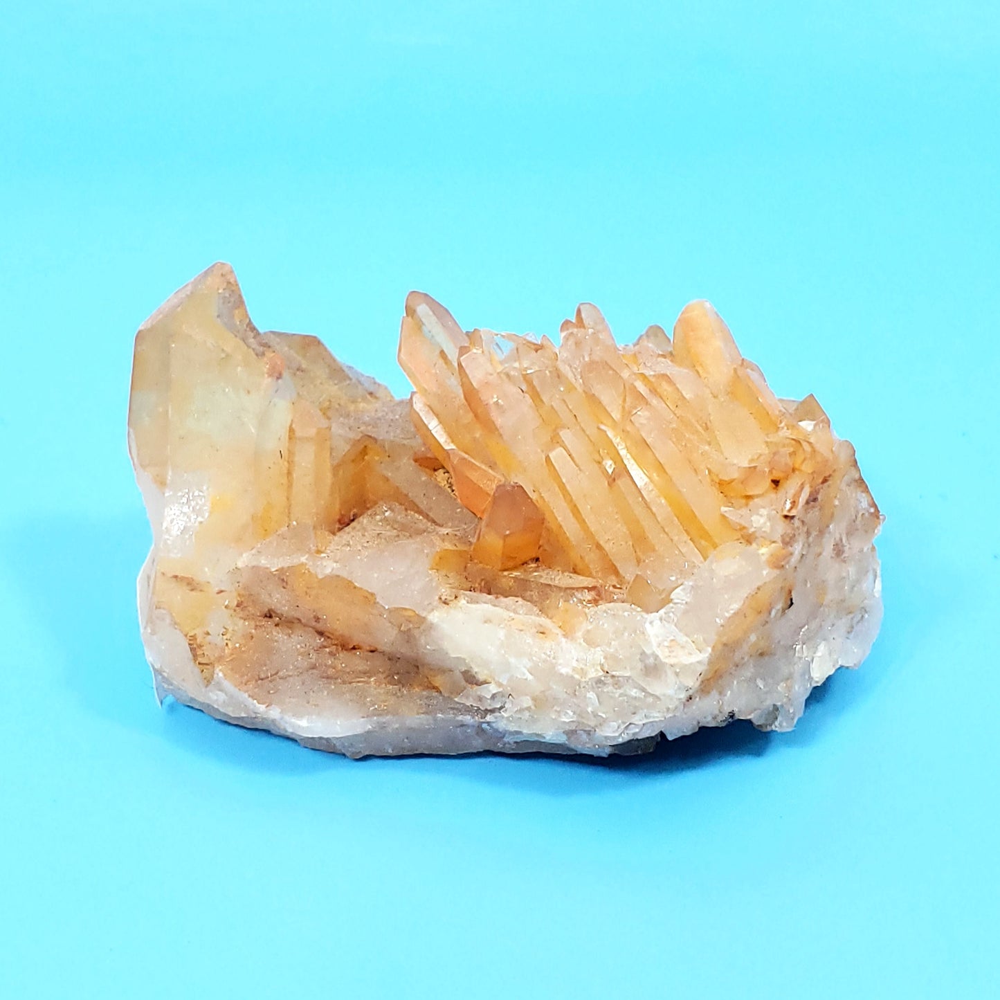 Tangerine Quartz Cluster - 4