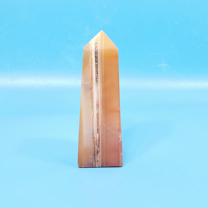 Carnelian Agate Point for Inspiration, Drive and Emotional Balance