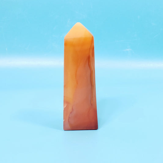 Carnelian Agate Point for Inspiration, Drive and Emotional Balance