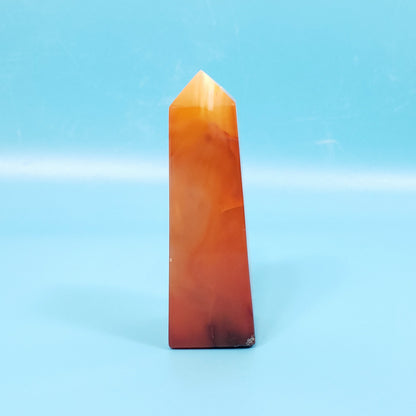 Carnelian Agate Point for Inspiration, Drive and Emotional Balance