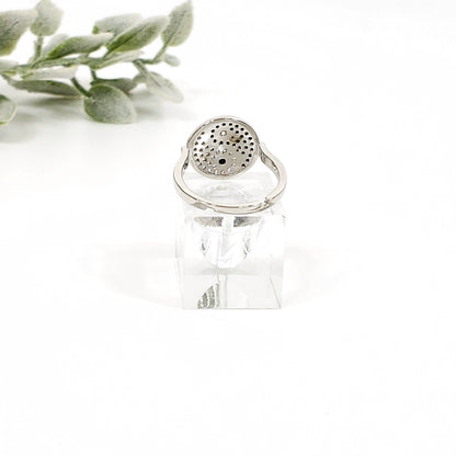 Black Spinel Yin Yang Ring