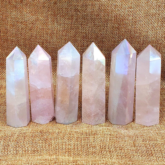 Aura Rose Quartz Points | Amplify Love and Emotional Healing