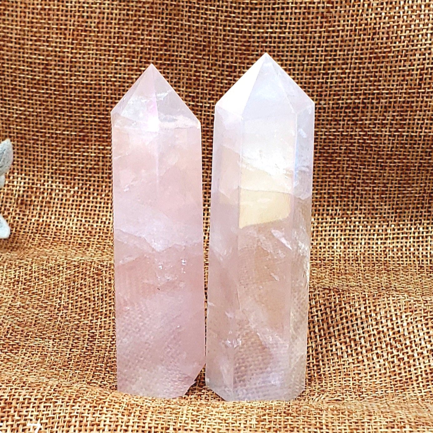Aura Rose Quartz Point High Vibration Heart Healing Crystal Crystal Happenings Aura Rose Quartz Point High Vibration Heart Healing Crystal Crystal Happenings