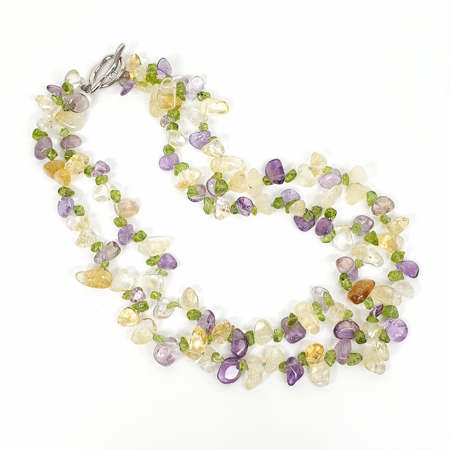 Double Strand Mixed Crystal Necklace