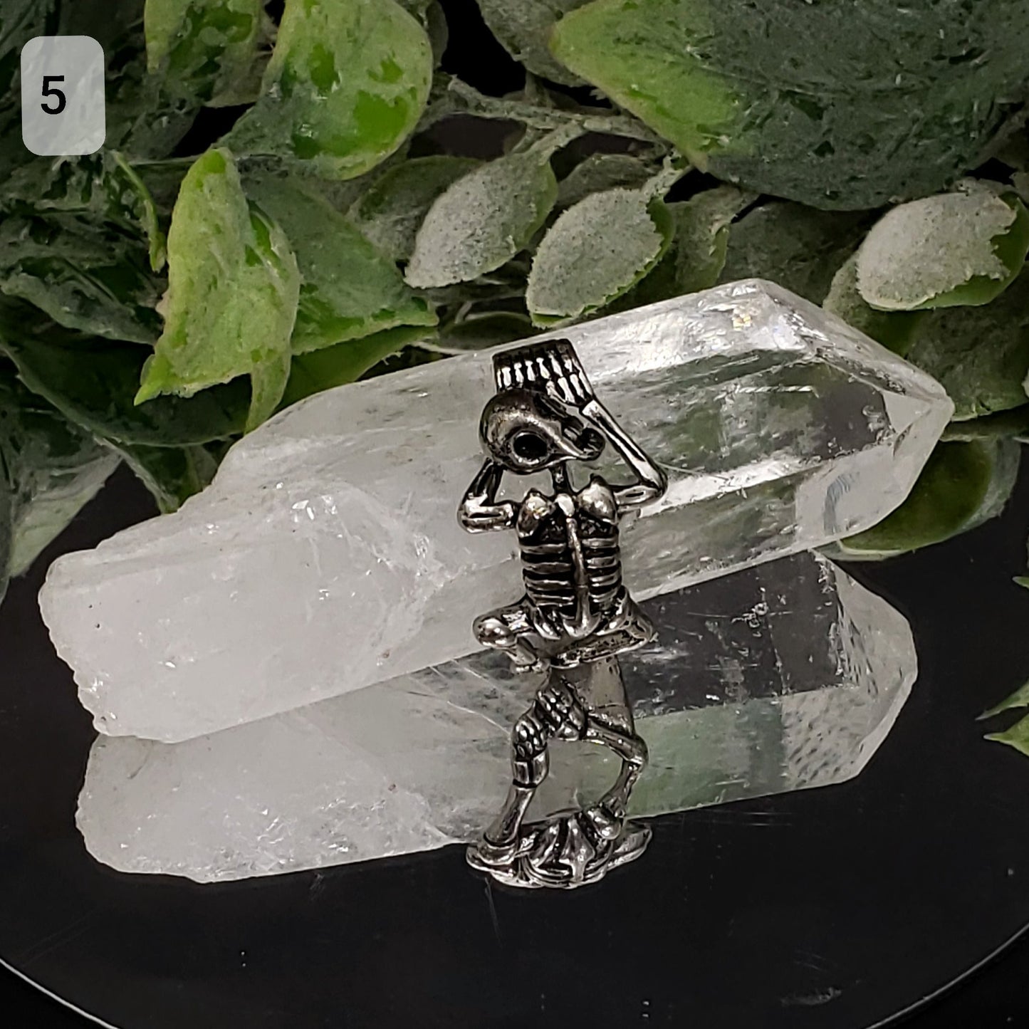 Enchanted Clear Quartz Points with Skeleton 90x20x34