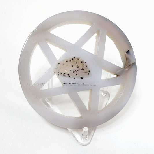 Druzy Agate Pentagram