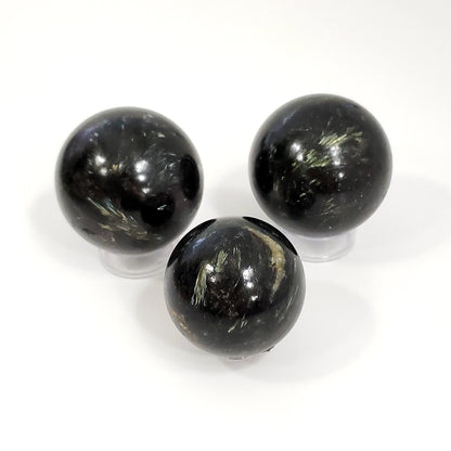 Astrophyllite Crystal Sphere – A Rare Gem of Mystical Beauty and Spiritual Insight