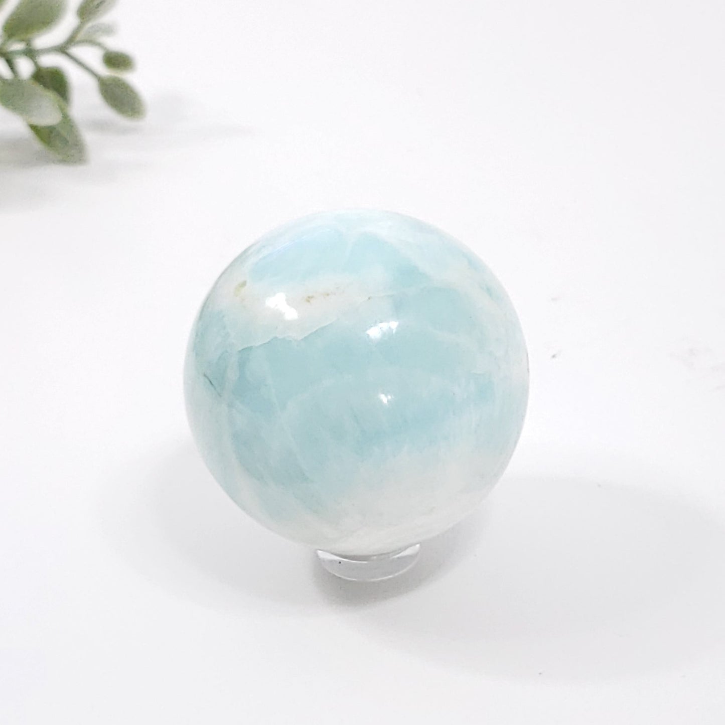 Blue Hemimorphite Sphere for Joy, Calm and Emotional Balance