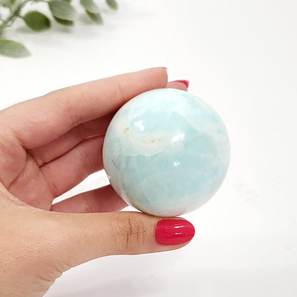 Blue Hemimorphite Sphere for Joy, Calm and Emotional Balance