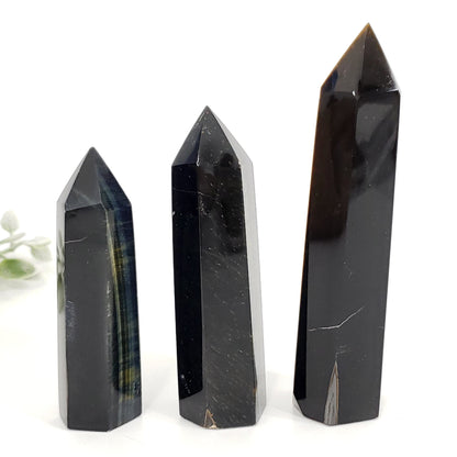 Blue Tiger Eye Point – Focus, Protection & Inner Strength