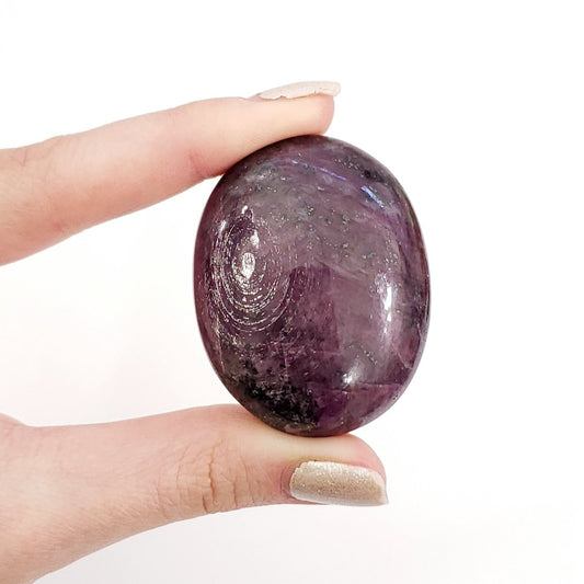 Small Ruby Palm Stones for Grounding and Heart Energy