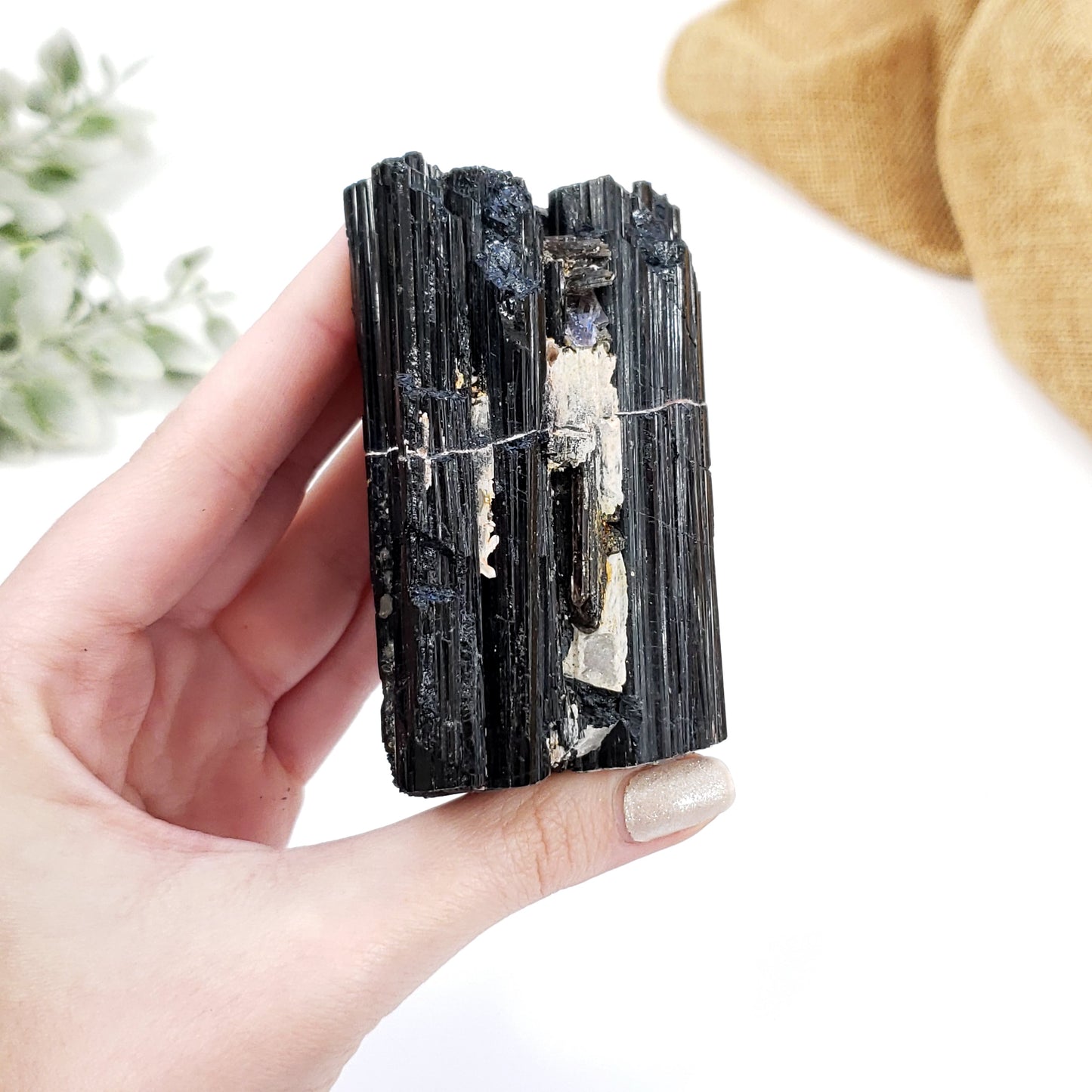 Natural Black Tourmaline Crystal