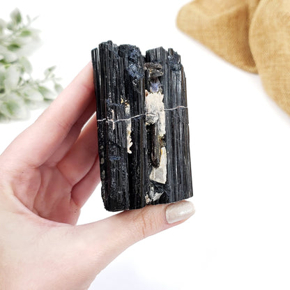 Natural Black Tourmaline Crystal