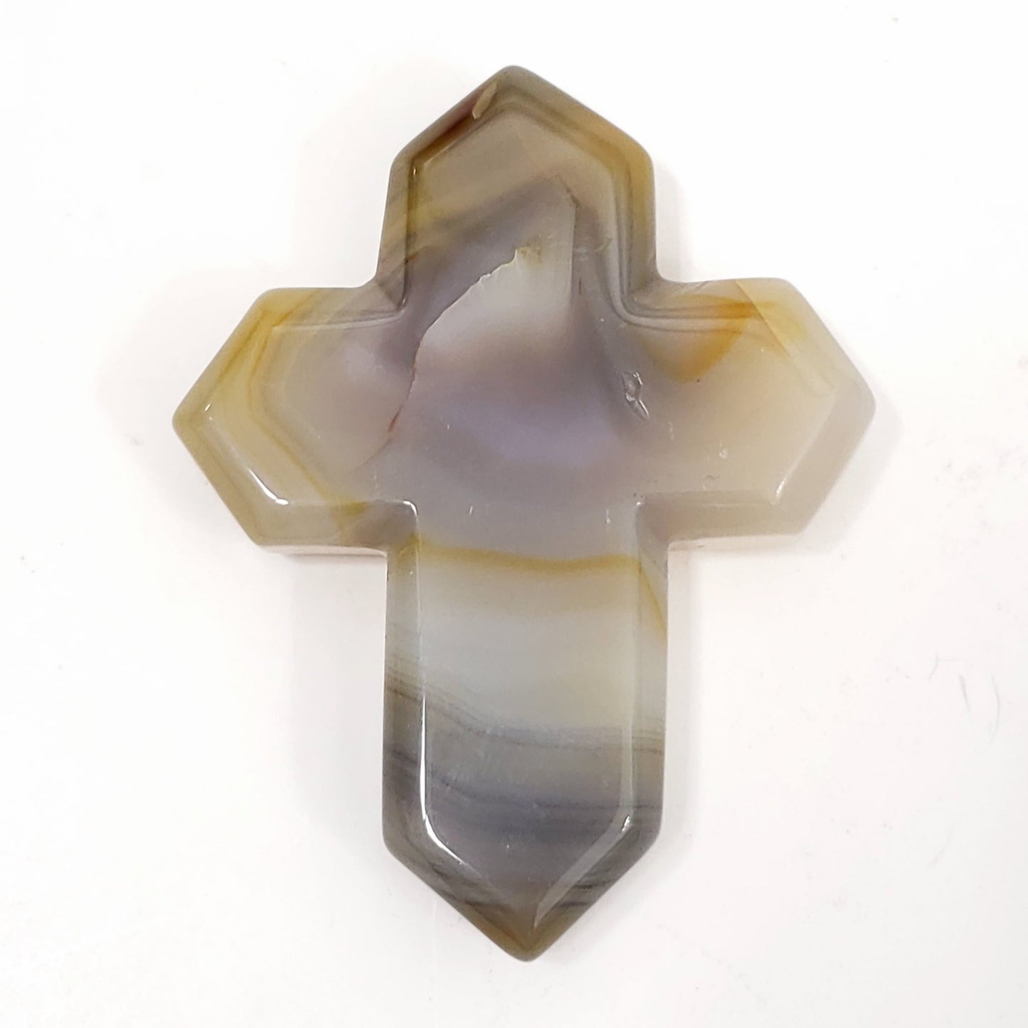 Druzy Agate Crystal Cross for Peace and Emotional Balance