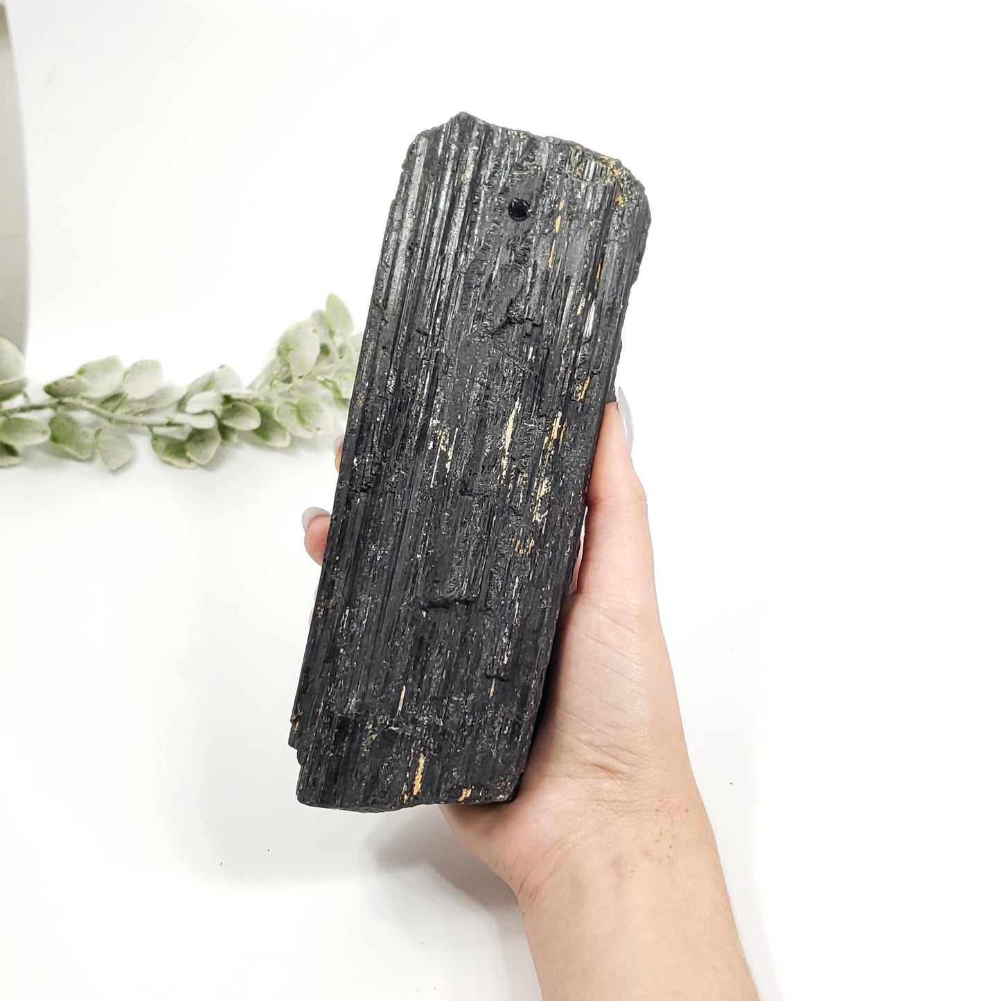 Large Raw Black Tourmaline Crystal – Protection, Grounding, and Cleansing Energy