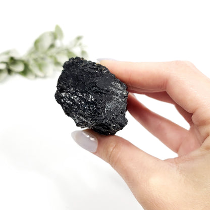 Small Natural Black Tourmaline Crystal – Grounding, Protection, and Balance