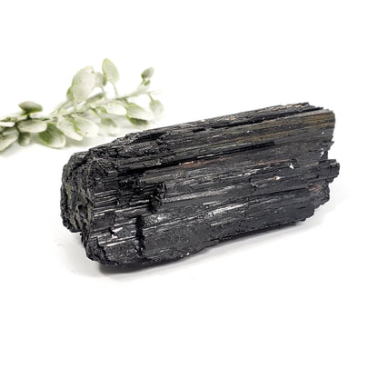 Medium Raw Black Tourmaline Crystal – Grounding, Protection, and Energy Cleansing