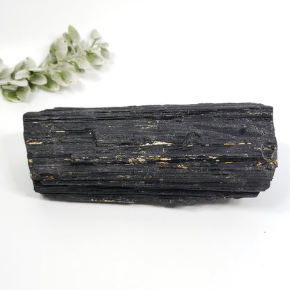 Large Raw Black Tourmaline Crystal – Protection, Grounding, and Cleansing Energy