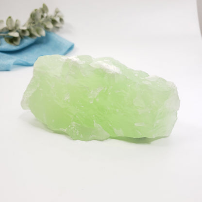Green Calcite Crystal for Emotional Renewal and Balance