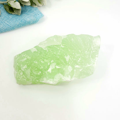 Green Calcite Crystal for Emotional Renewal and Balance