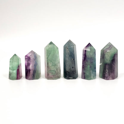 Rainbow Fluorite Points – Clarity, Calm & Energy Alignment