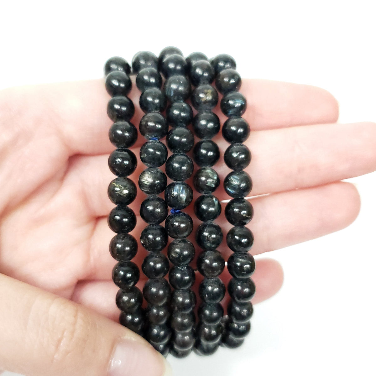 Astrophyllite 6mm Beaded Bracelet for Reflection and Personal Growth