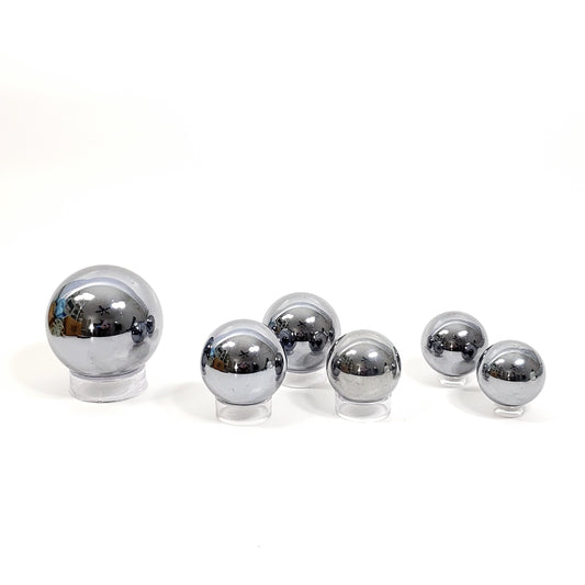 Silver Terahertz Sphere for Focus, Balance, and Modern Energy Care