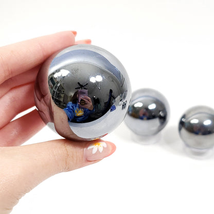 Silver Terahertz Sphere for Focus, Balance, and Modern Energy Care