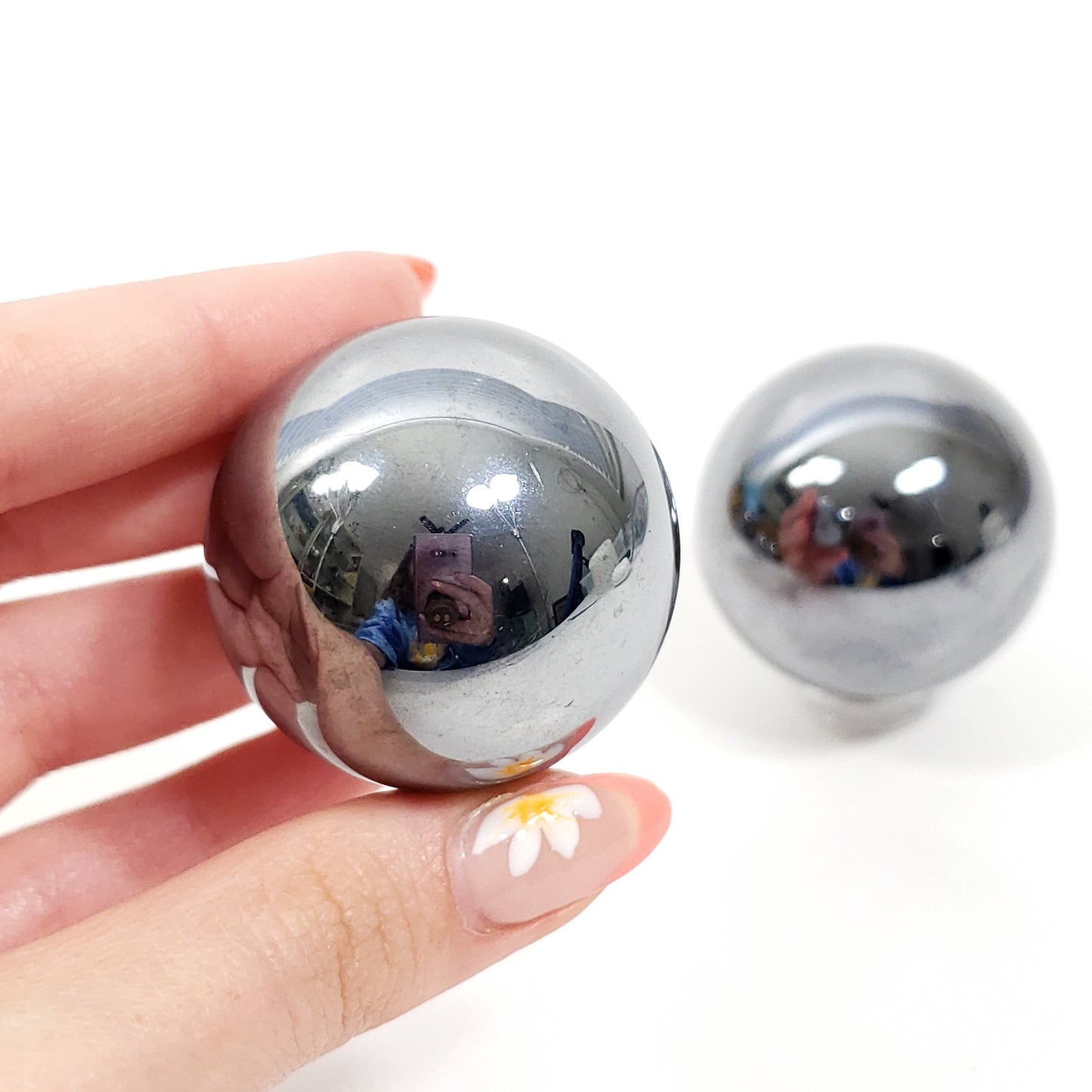 Silver Terahertz Sphere for Focus, Balance, and Modern Energy Care