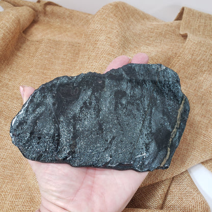 Specular Hematite Slab for Grounding and Focus