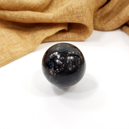 45mm Black Tourmaline Sphere for Protection and Grounding