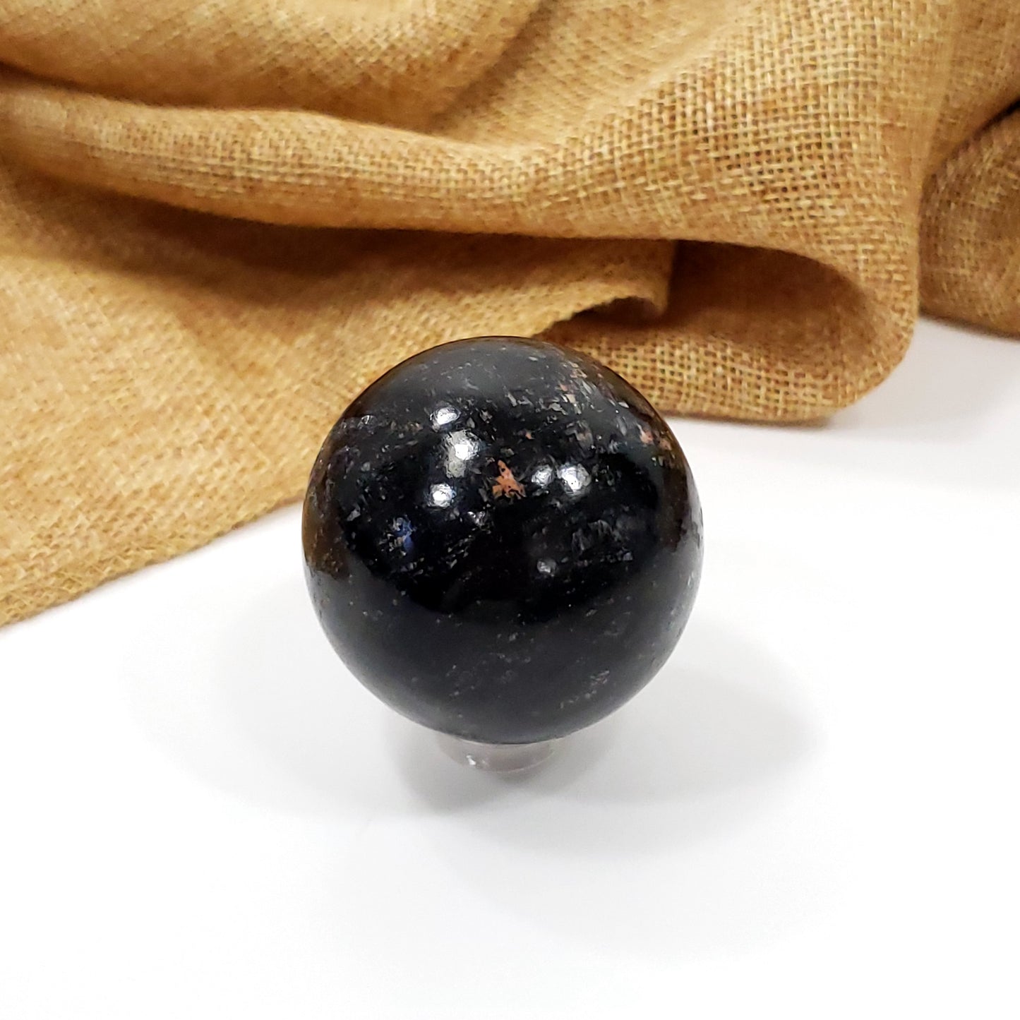 45mm Black Tourmaline Sphere for Protection and Grounding