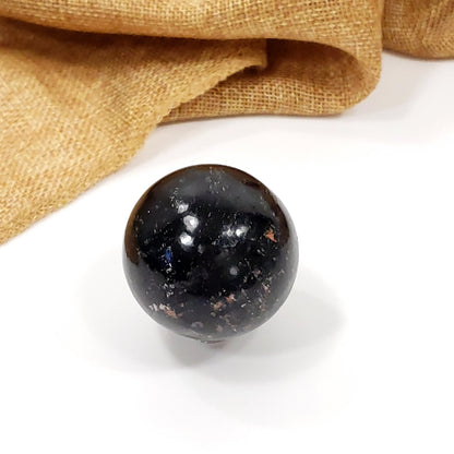 45mm Black Tourmaline Sphere for Protection and Grounding