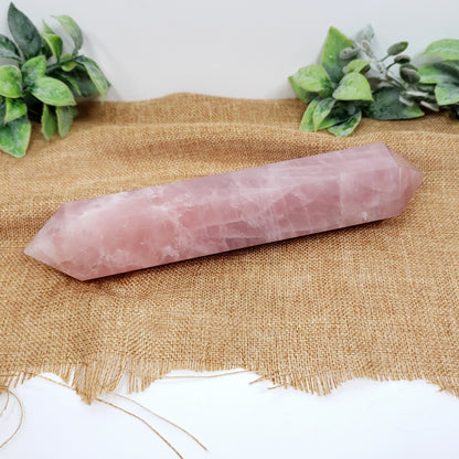XL Rose Quartz Double Terminated Point for Love and Harmony