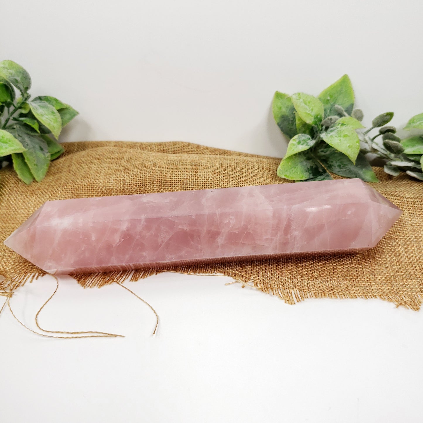 XL Rose Quartz Double Terminated Point for Love and Harmony