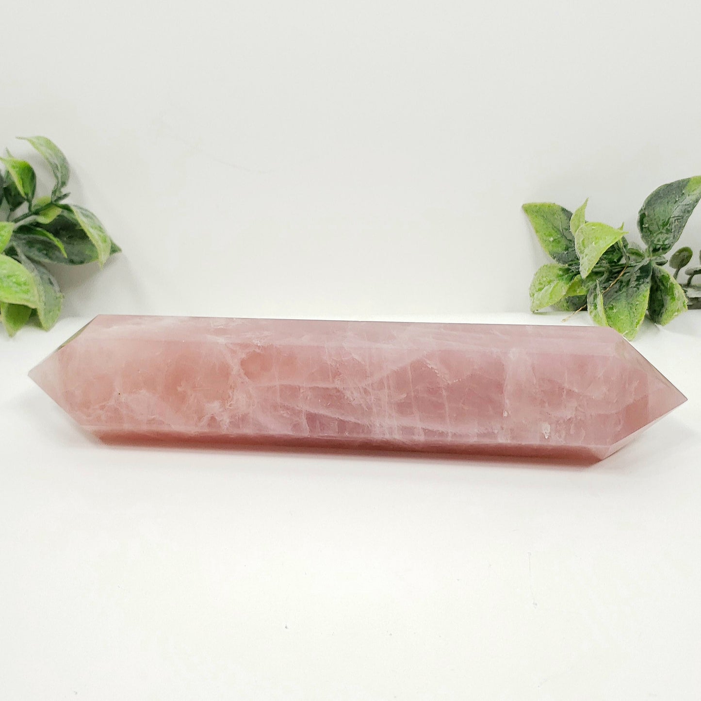 XL Rose Quartz Double Terminated Point for Love and Harmony