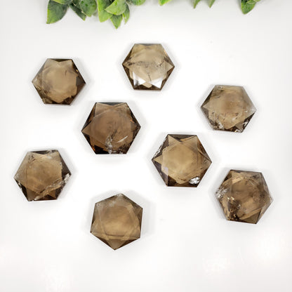 Large Smoky Quartz Hexagon – Balance, Clarity, and Grounded Peace
