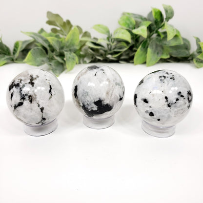Rainbow Moonstone Sphere 50mm for Intuition and Emotional Balance