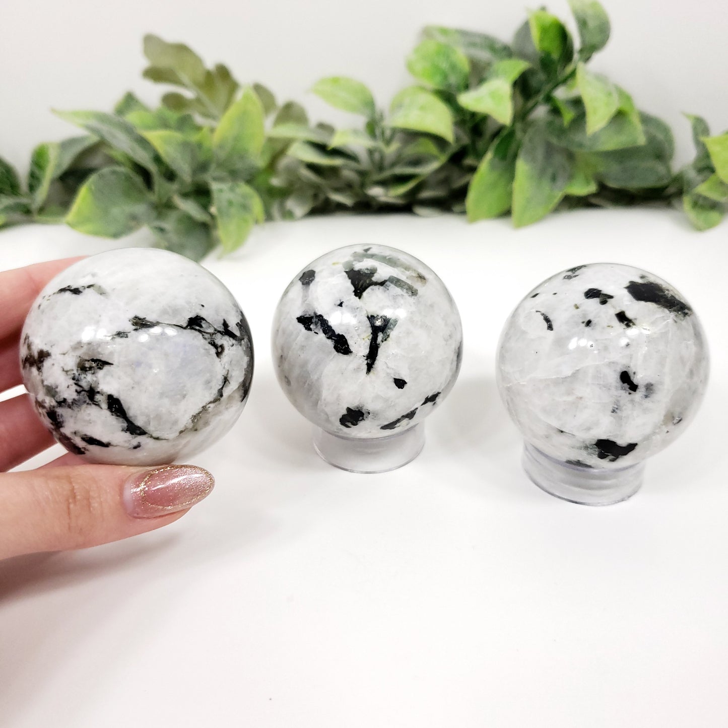Rainbow Moonstone Sphere 50mm for Intuition and Emotional Balance
