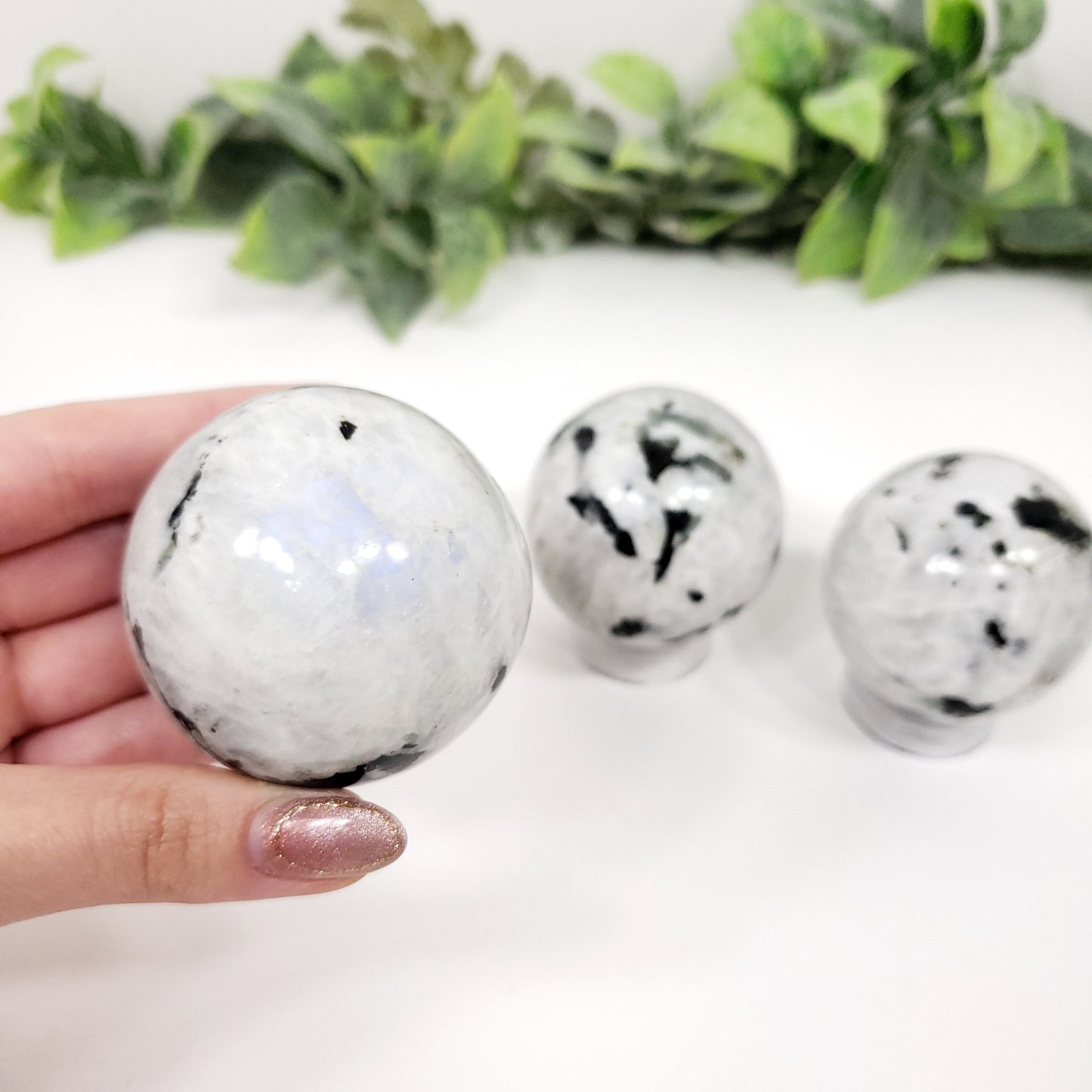 Rainbow Moonstone Sphere 50mm for Intuition and Emotional Balance